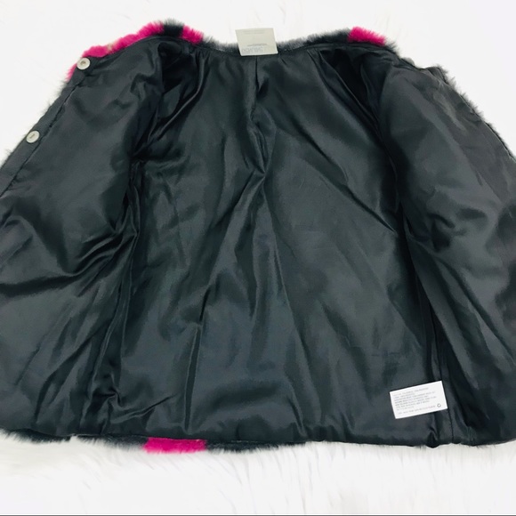 Osh Kosh Faux Fur Floral Jacket - Picture 3 of 10